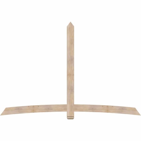 Ekena Millwork Bellingham Smooth Timber Gable Bracket, Douglas Fir, 108"W x 72"H x 1 1/2"D x 5 1/2"F, 16/12 Pitch GBW108X72X0206BEL00SDF